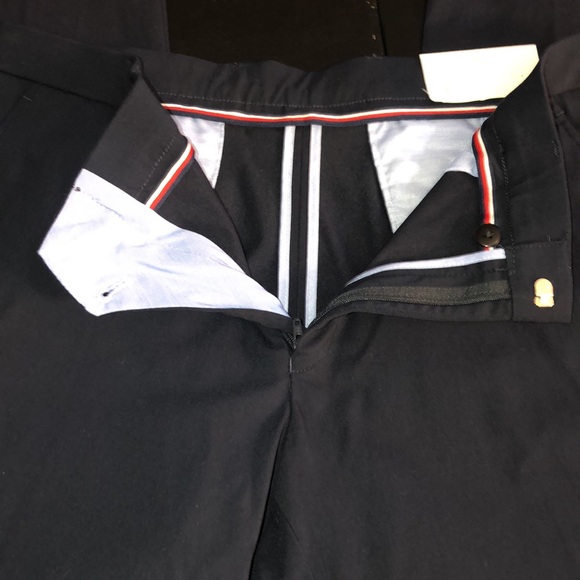 Tommy Hilfiger Navy Men’s Stretch Tate Dress Pants 34 X 30 NWT - Picture 5 of 11
